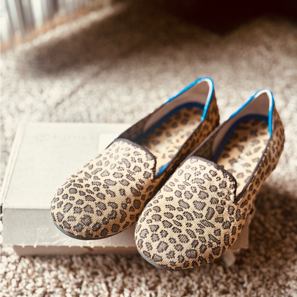 Kids Rothy’s Leopard Print Loafers